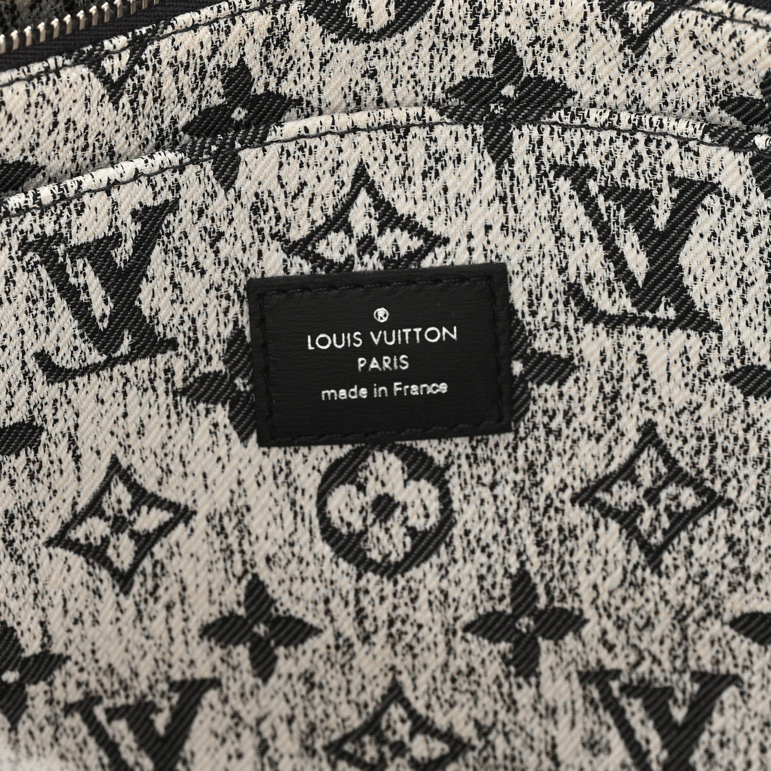 Monogram Jacquard Denim Onthego MM Black