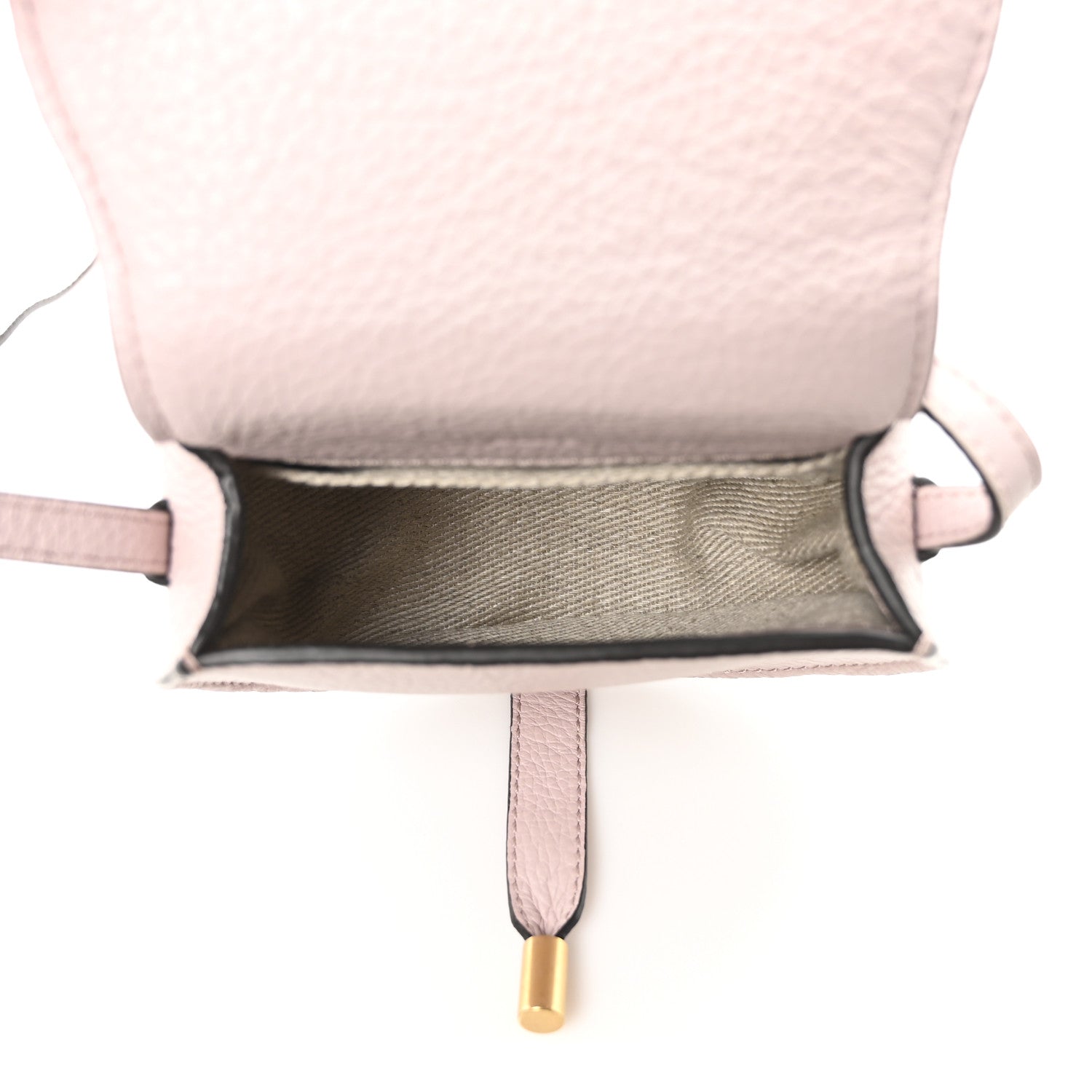 Calfskin Nano Marcie Saddle Bag Misty Lavender