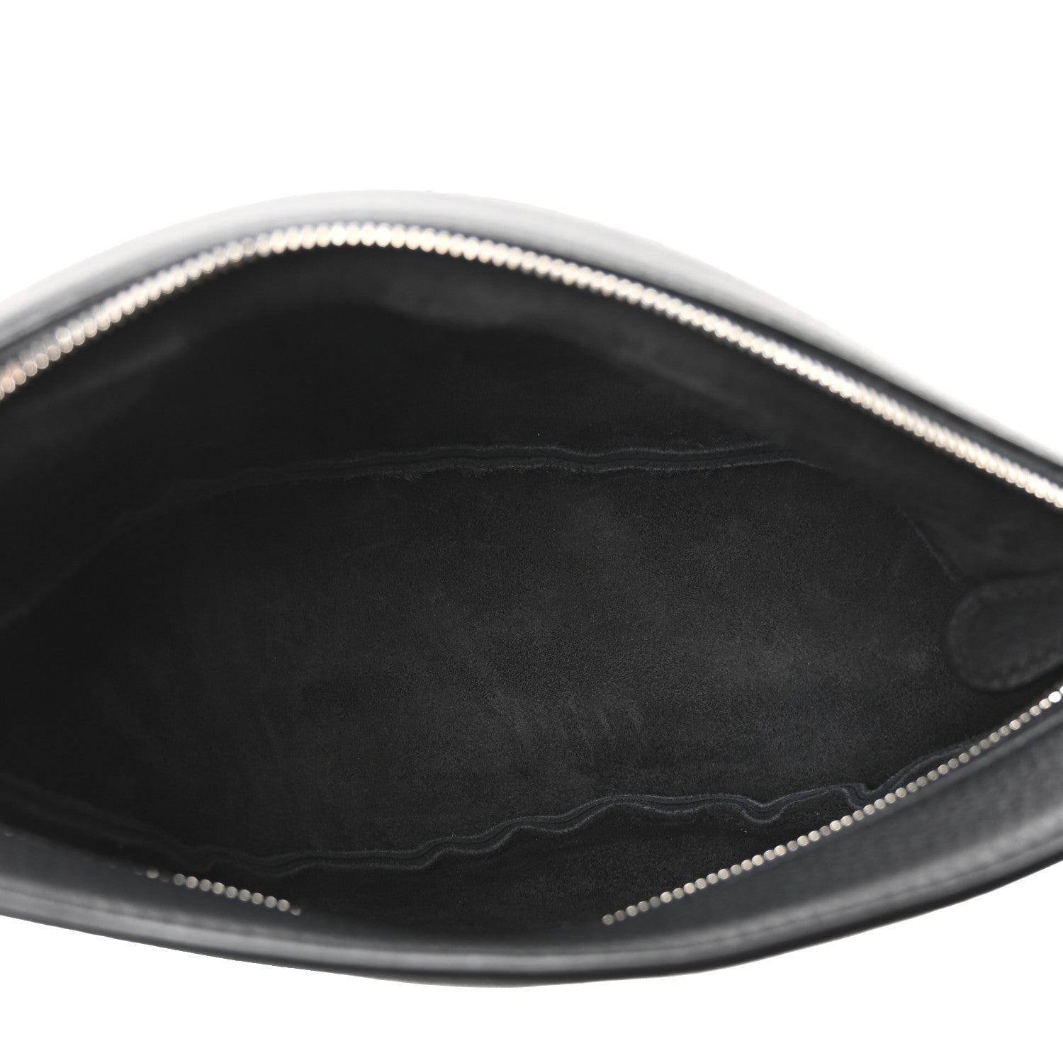 Grained Calfskin Small Slouchy Banana Bag Black