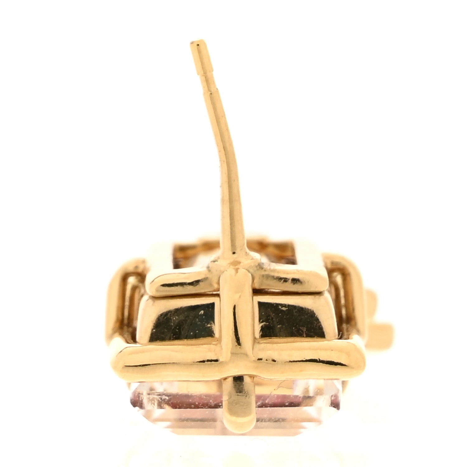 Crystal Tweed CC Drop Earrings Pink Gold