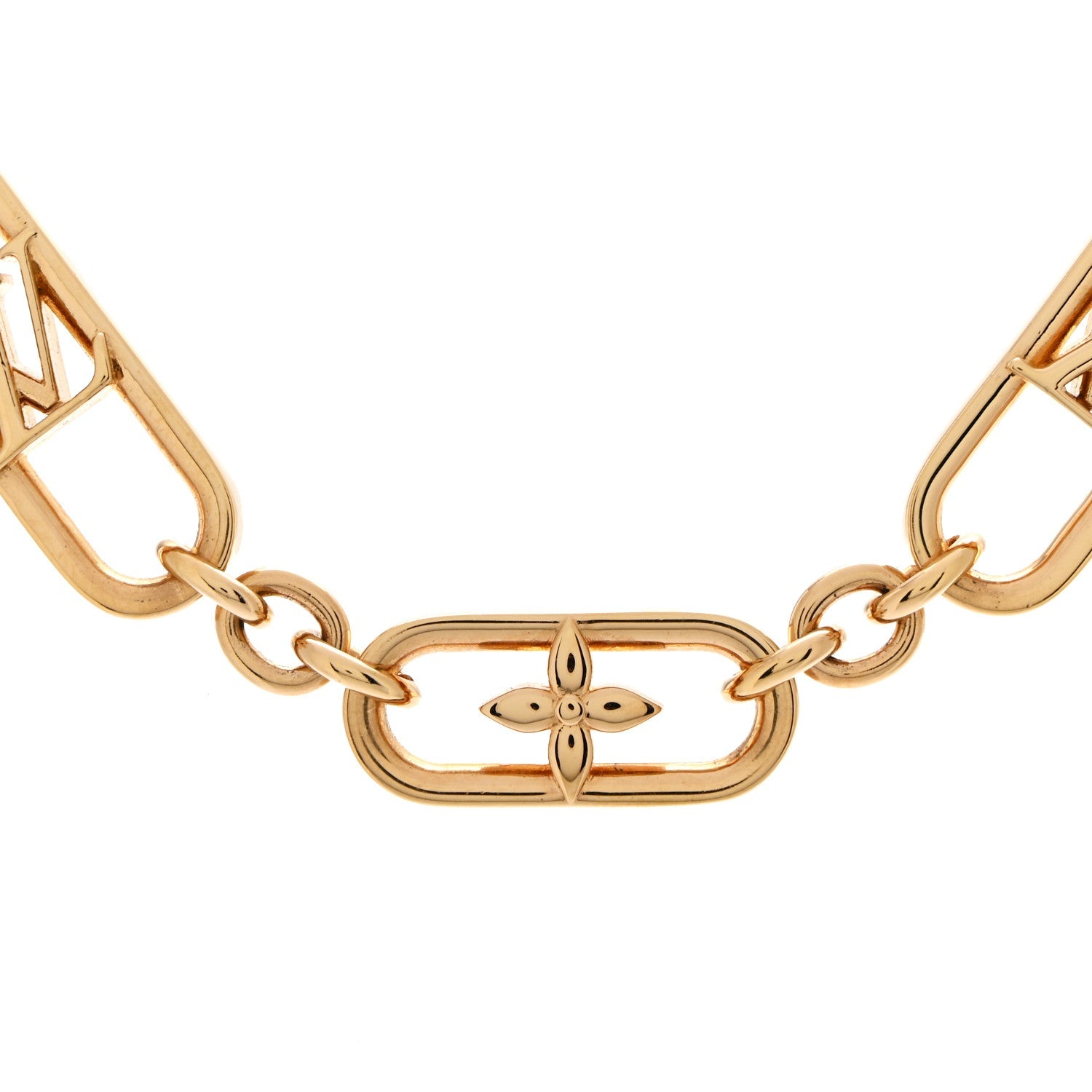 Metal My LV Chain Necklace Gold