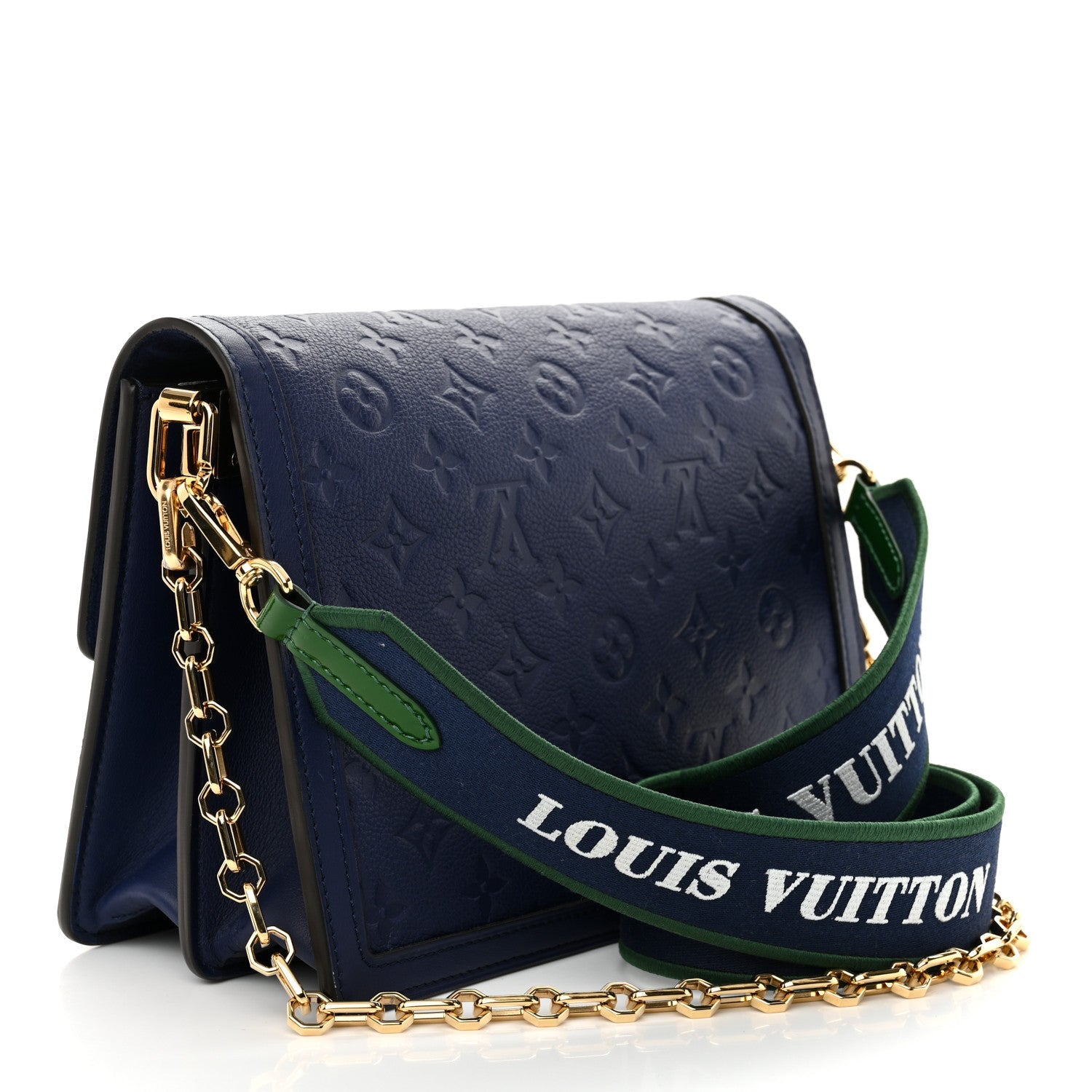 Empreinte Monogram Dauphine MM Blue Myrtle