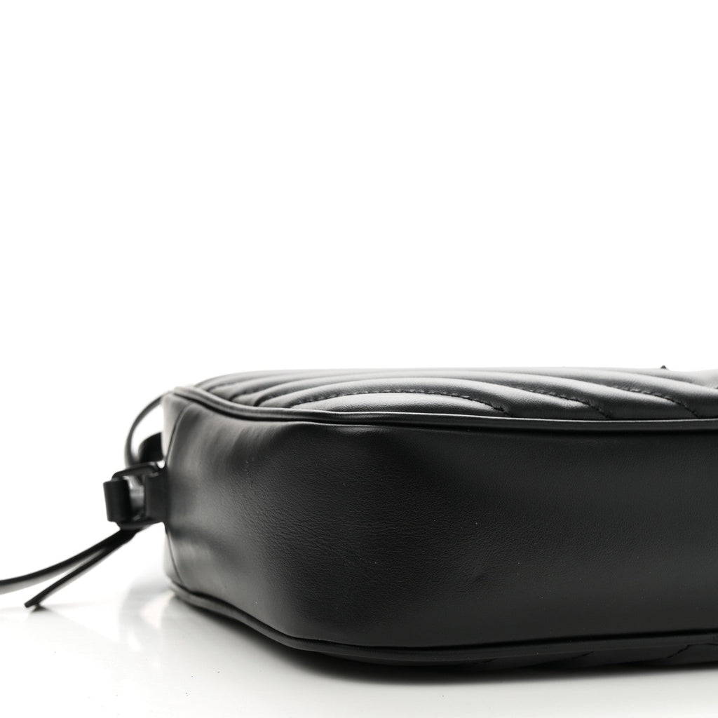 Calfskin Matelasse Monogram Monochrome Lou Camera Bag Black