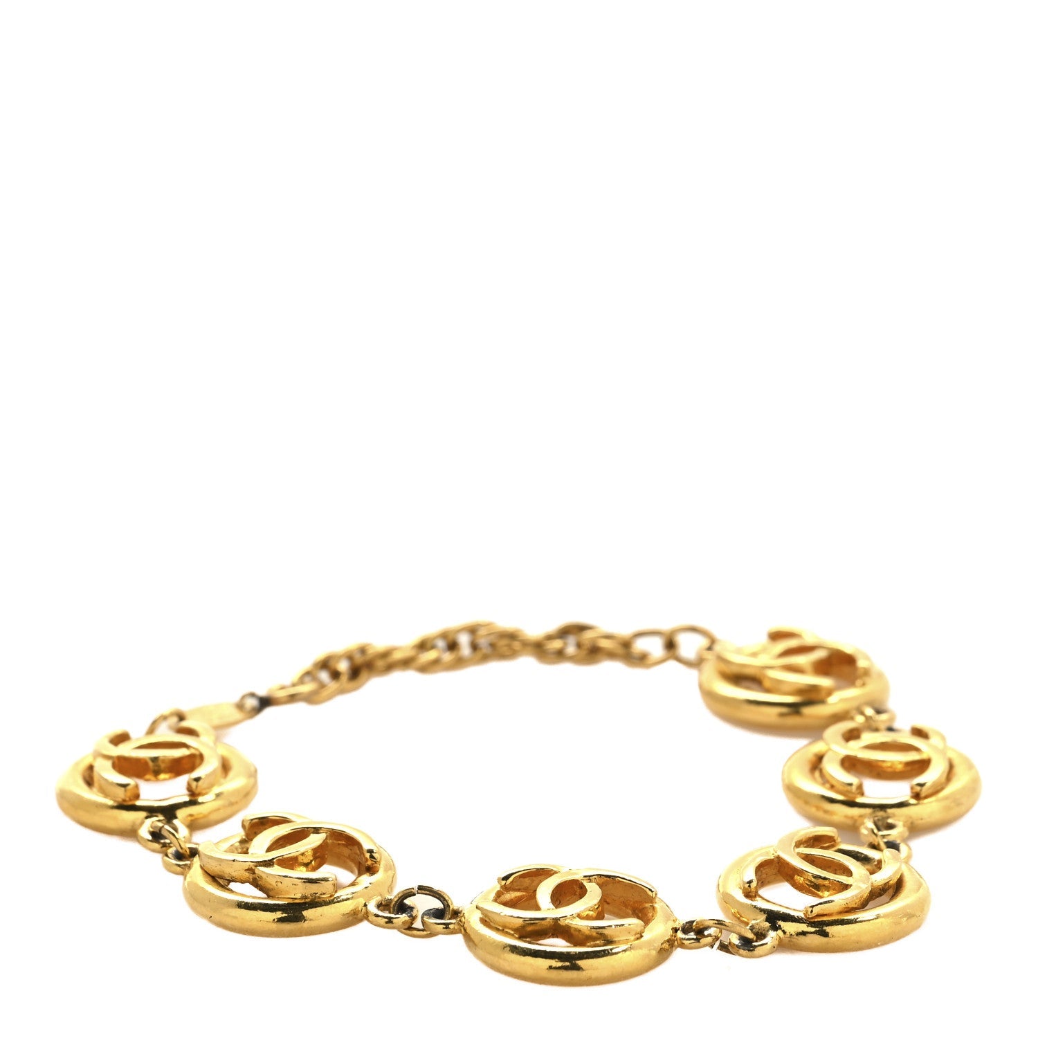 CC Medallion Bracelet Gold