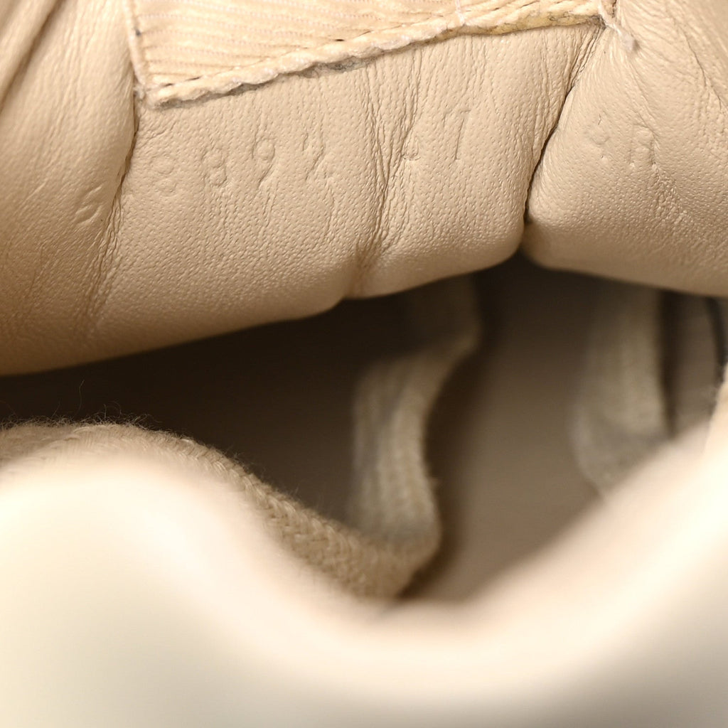 Calfskin Logo Womens Rhyton Sneakers 37 Ivory