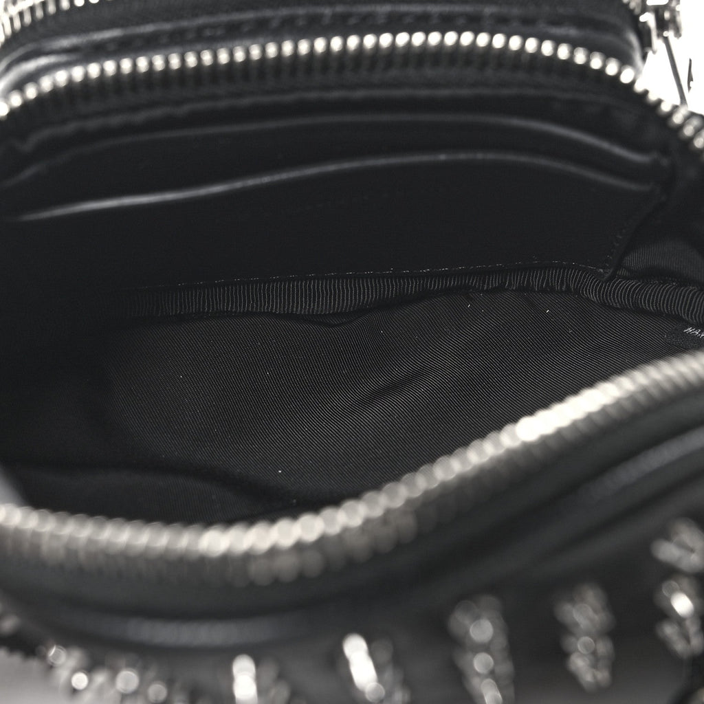 Lambskin Studded Mini Attica Belt Bag Black