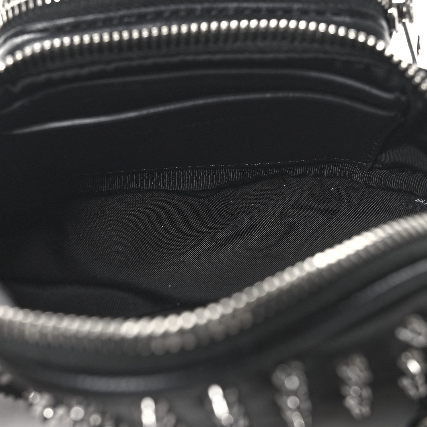 Lambskin Studded Mini Attica Belt Bag Black