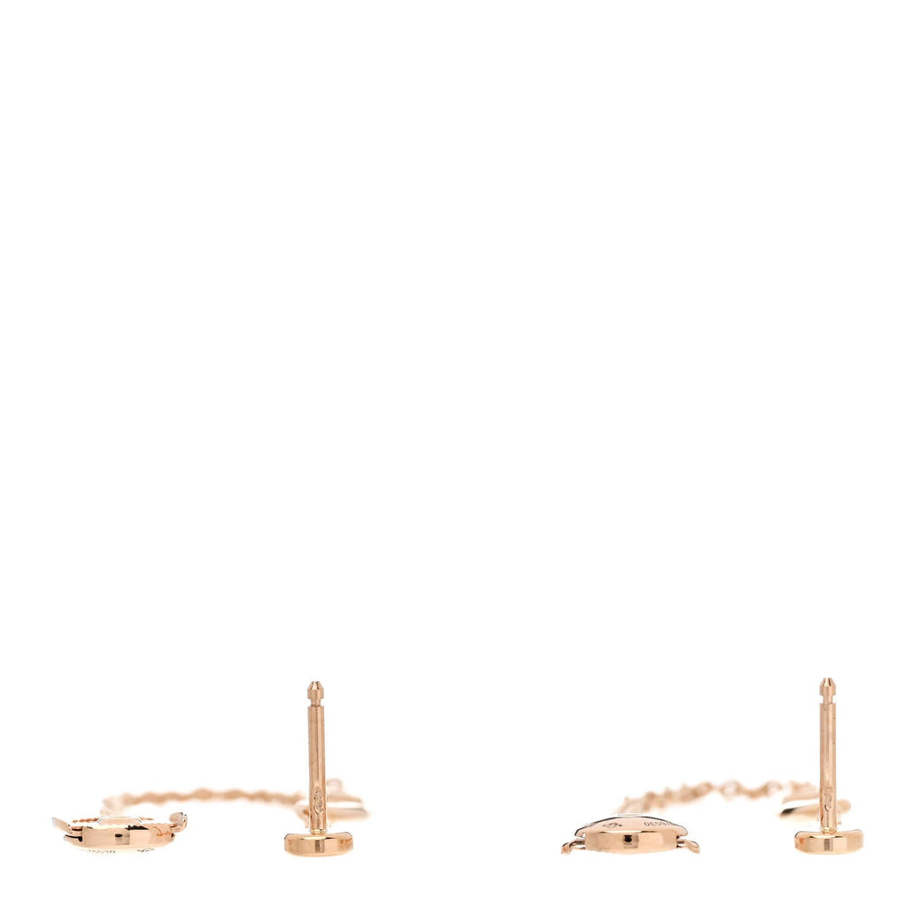 18K Rose Gold TPM Chaine D'Ancre Punk Earrings