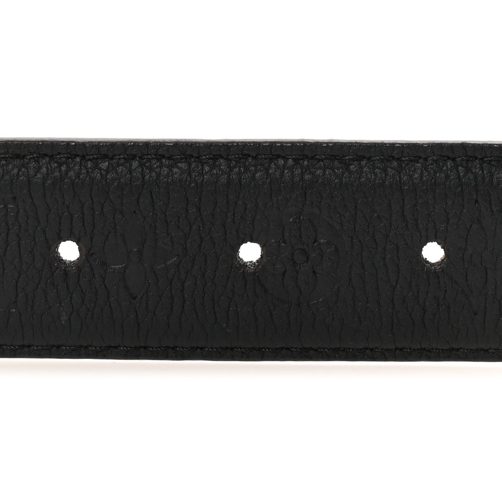 Calfskin Monogram 30mm Flowergram Reversible Belt Black