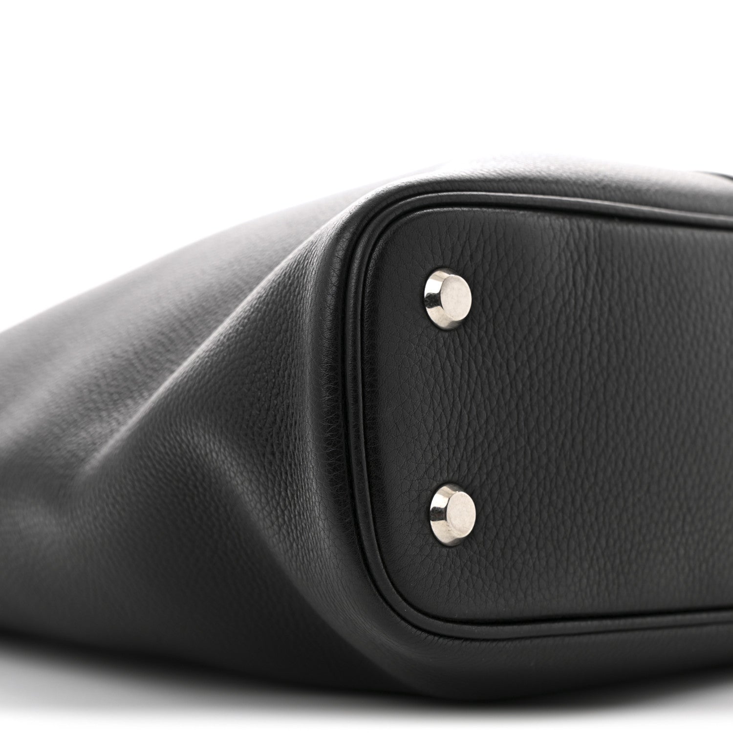 Grained Calfskin Medium Locker Hobo Black