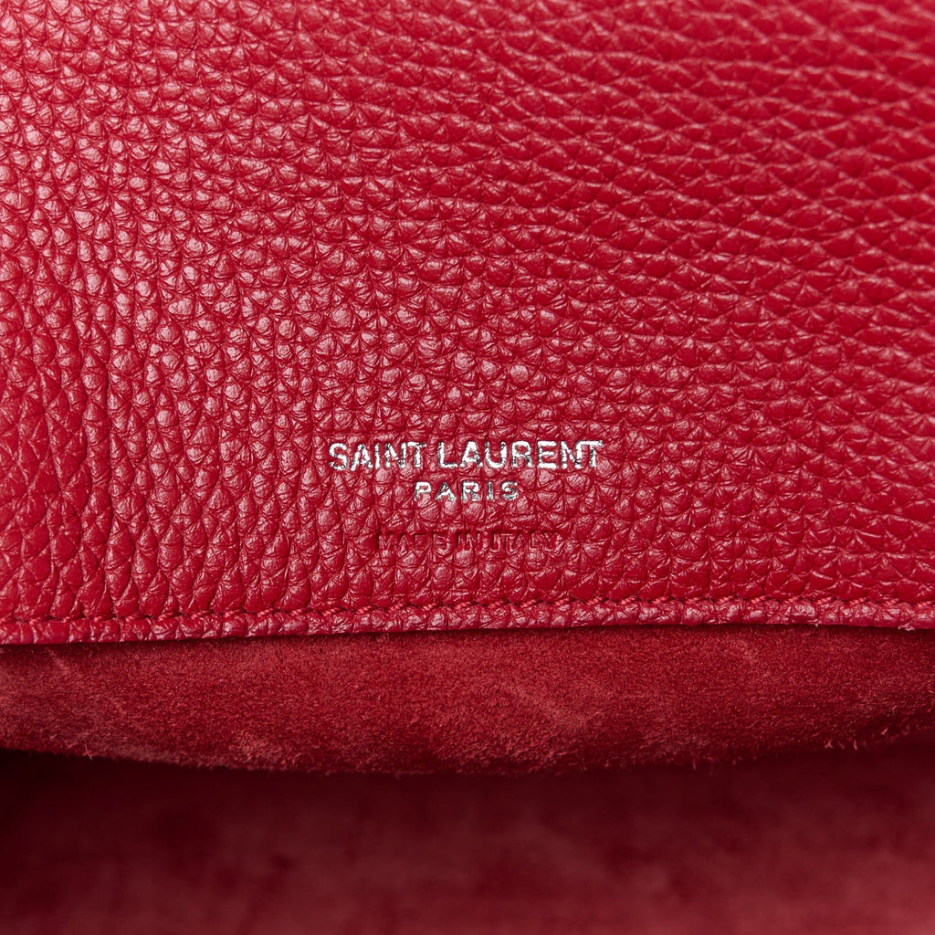 Grained Calfskin Baby Sac De Jour Souple Red