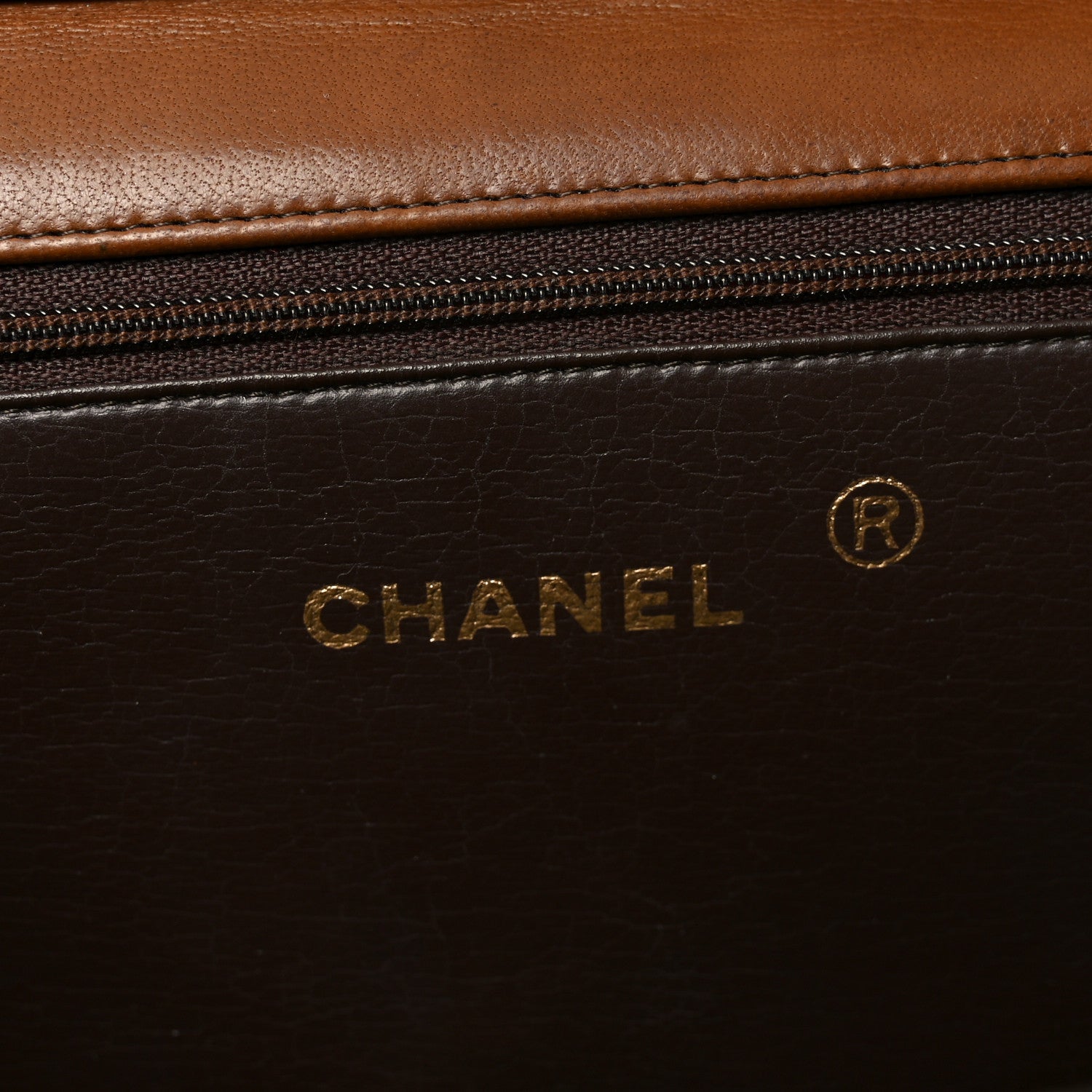 Lambskin Quilted Medium Single Flap Brown