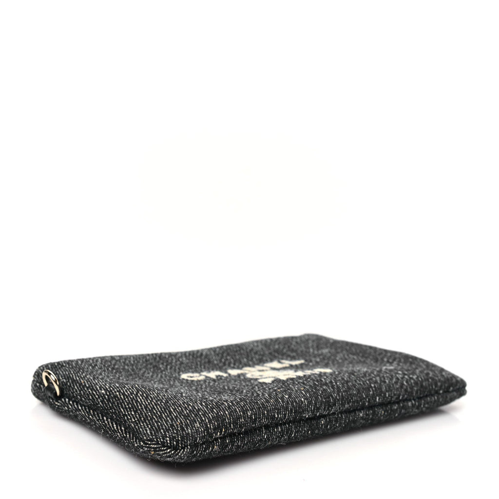 Denim Small Deauville Zipped Pouch Dark Blue