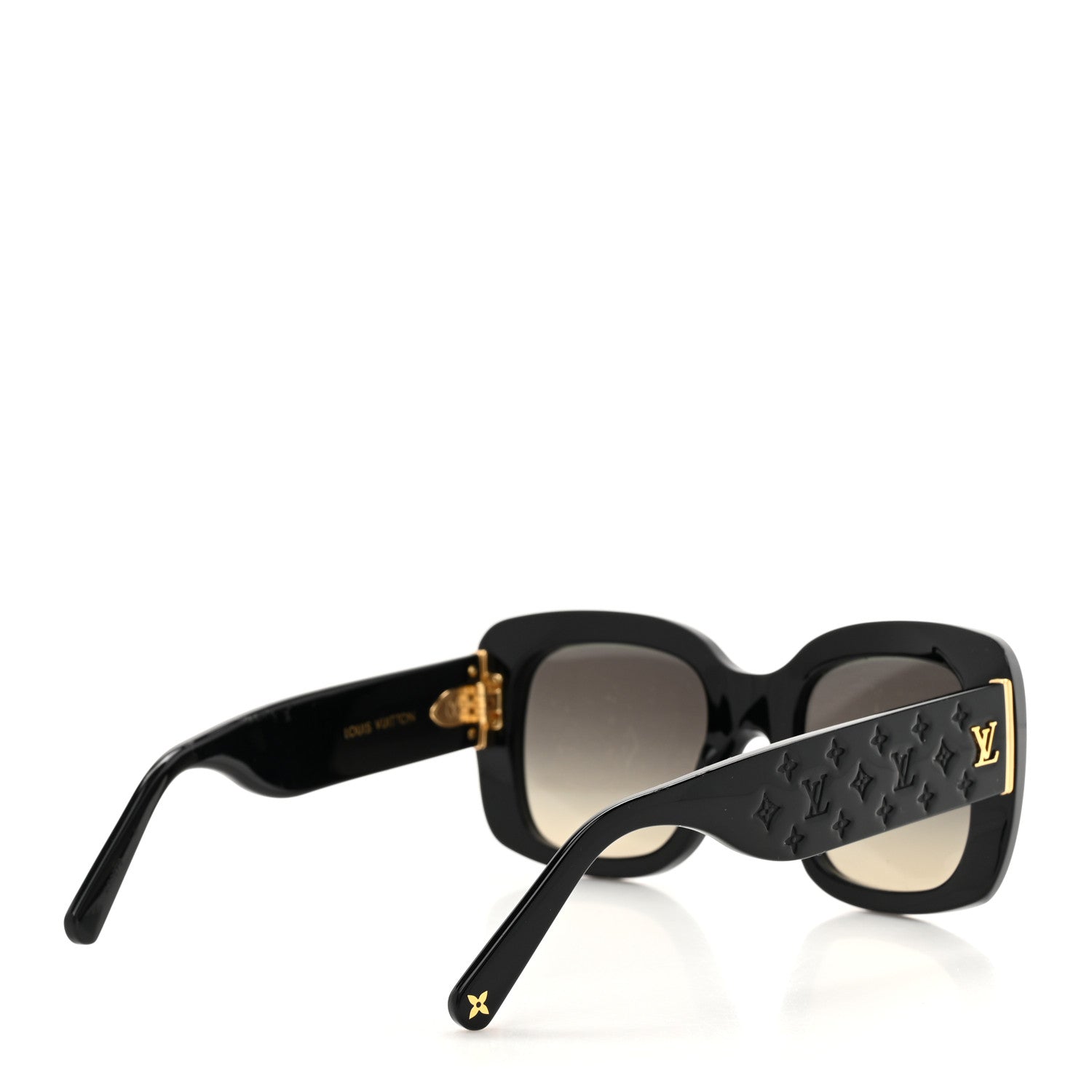 Acetate LV Empreinte Square Sunglasses Z1611W Black