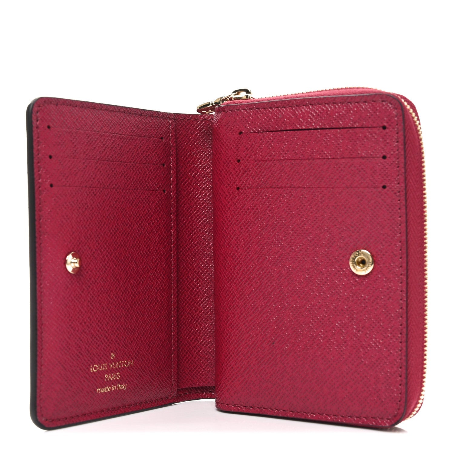 Monogram Lou Zippy Compact Wallet Red