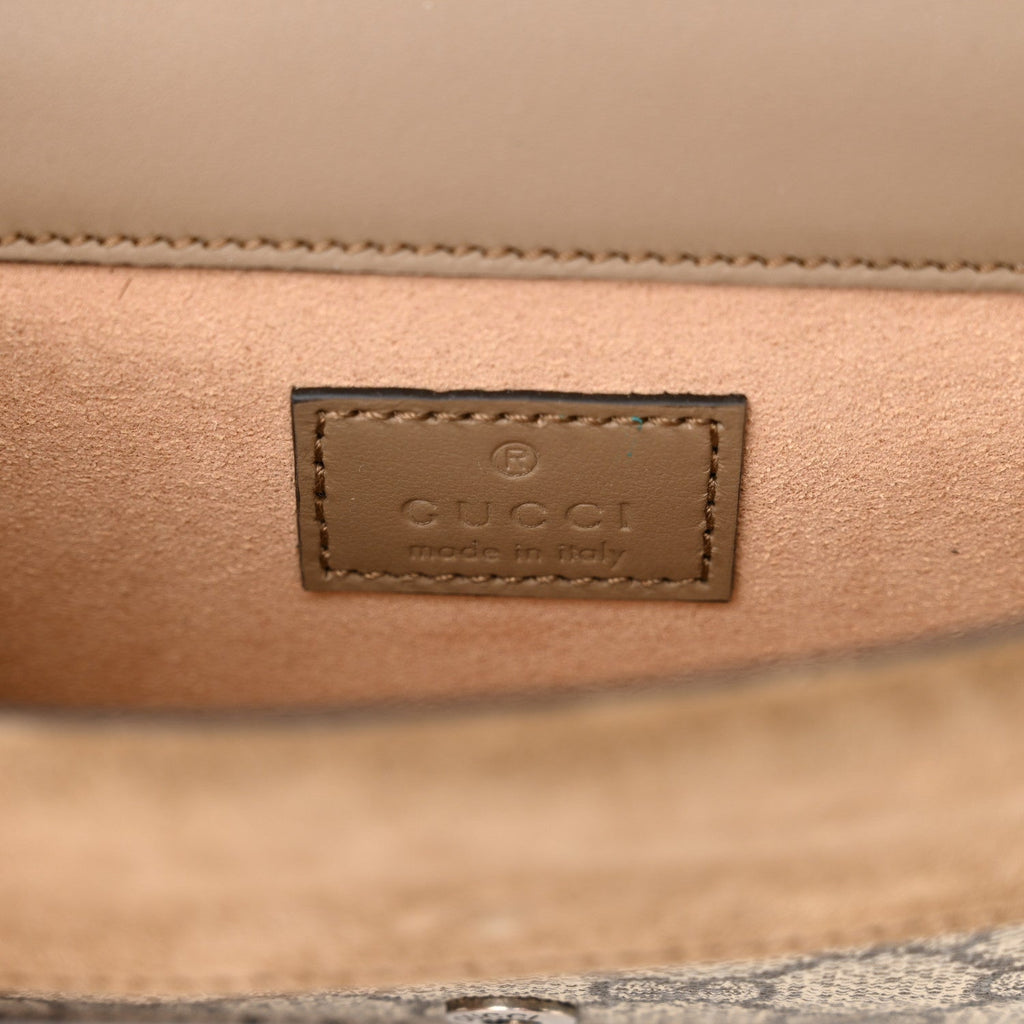 GG Supreme Monogram Super Mini Dionysus Shoulder Bag Taupe