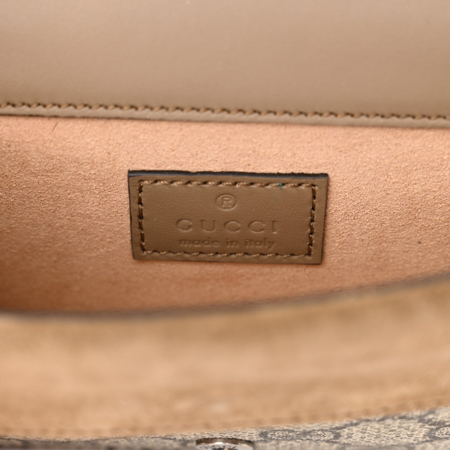 GG Supreme Monogram Super Mini Dionysus Shoulder Bag Taupe