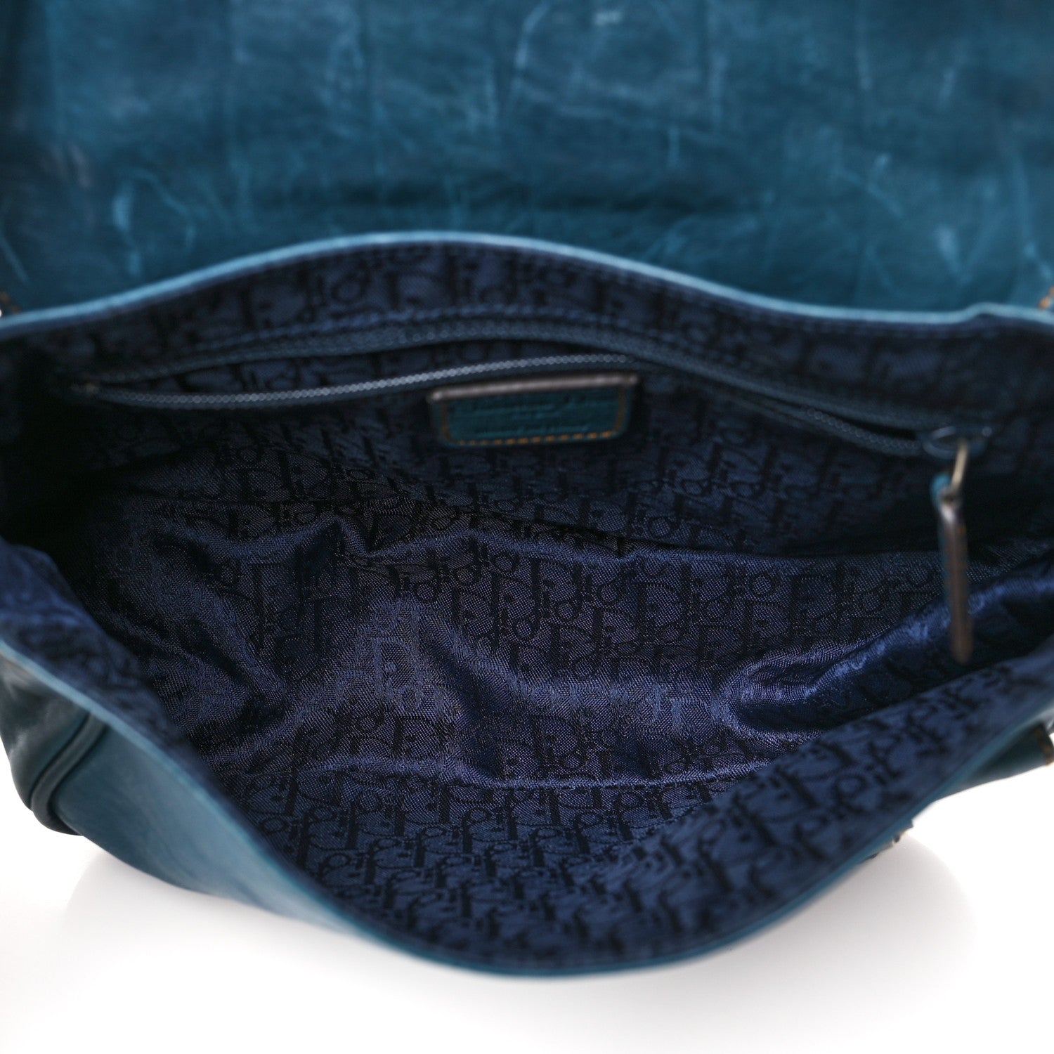 Calfskin Mini Gaucho Crossbody Bag Blue