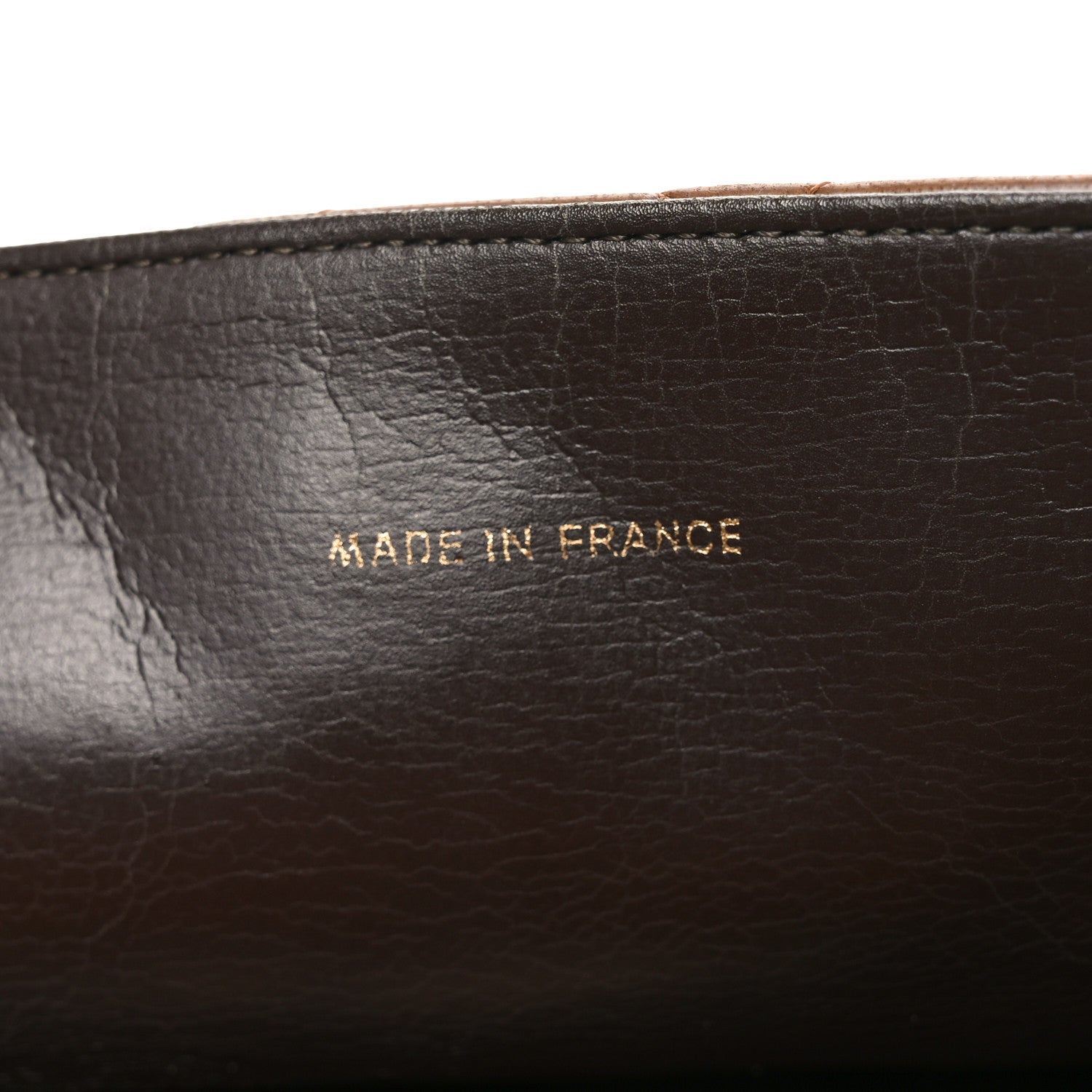 Lambskin Quilted Medium Single Flap Brown