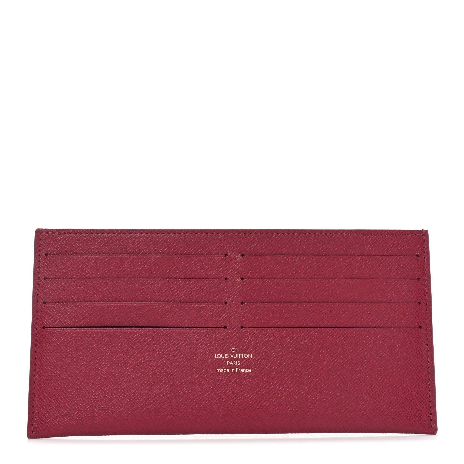 Calfskin Felicie Card Holder Insert Fuchsia
