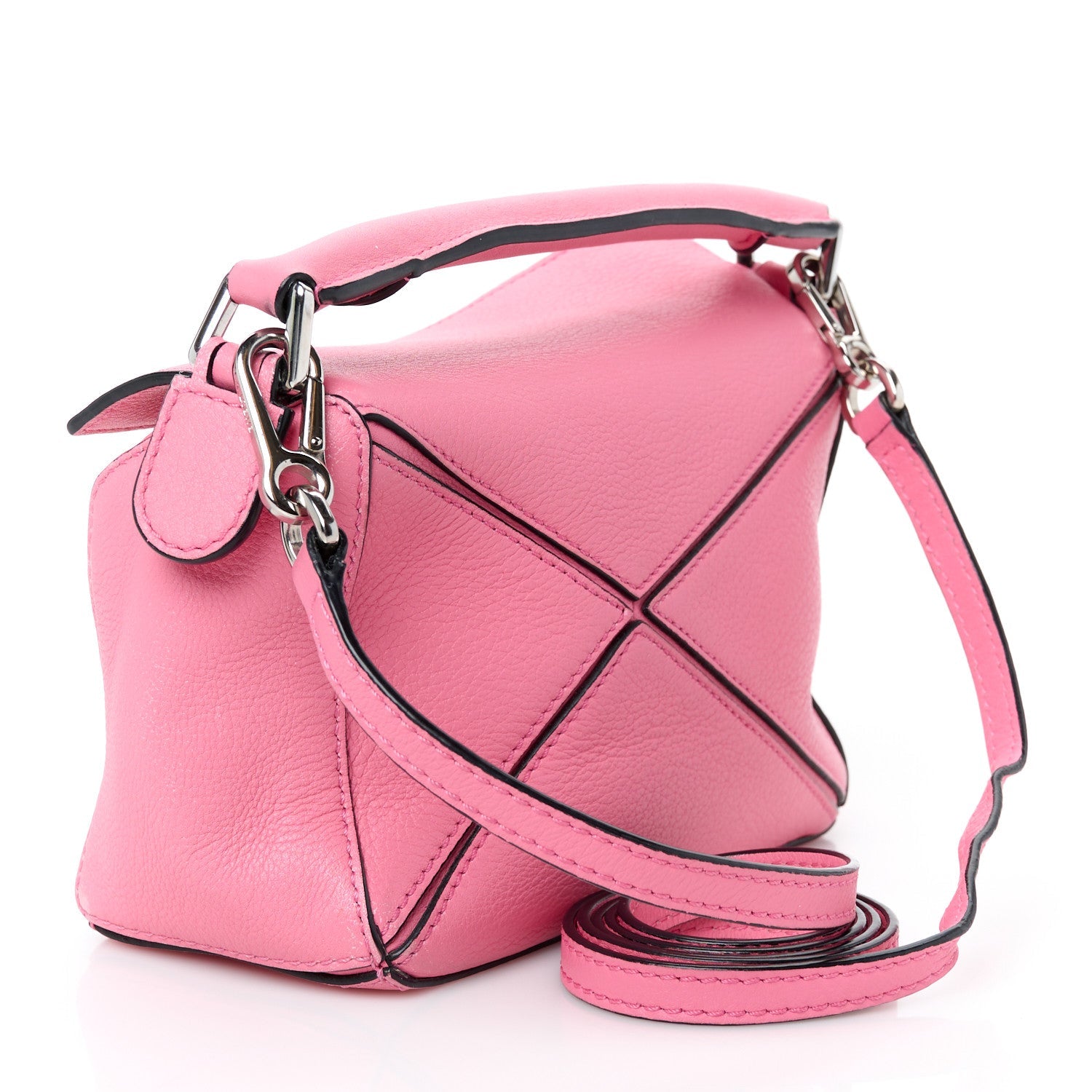 Calfskin Mini Puzzle Bag Wild Rose
