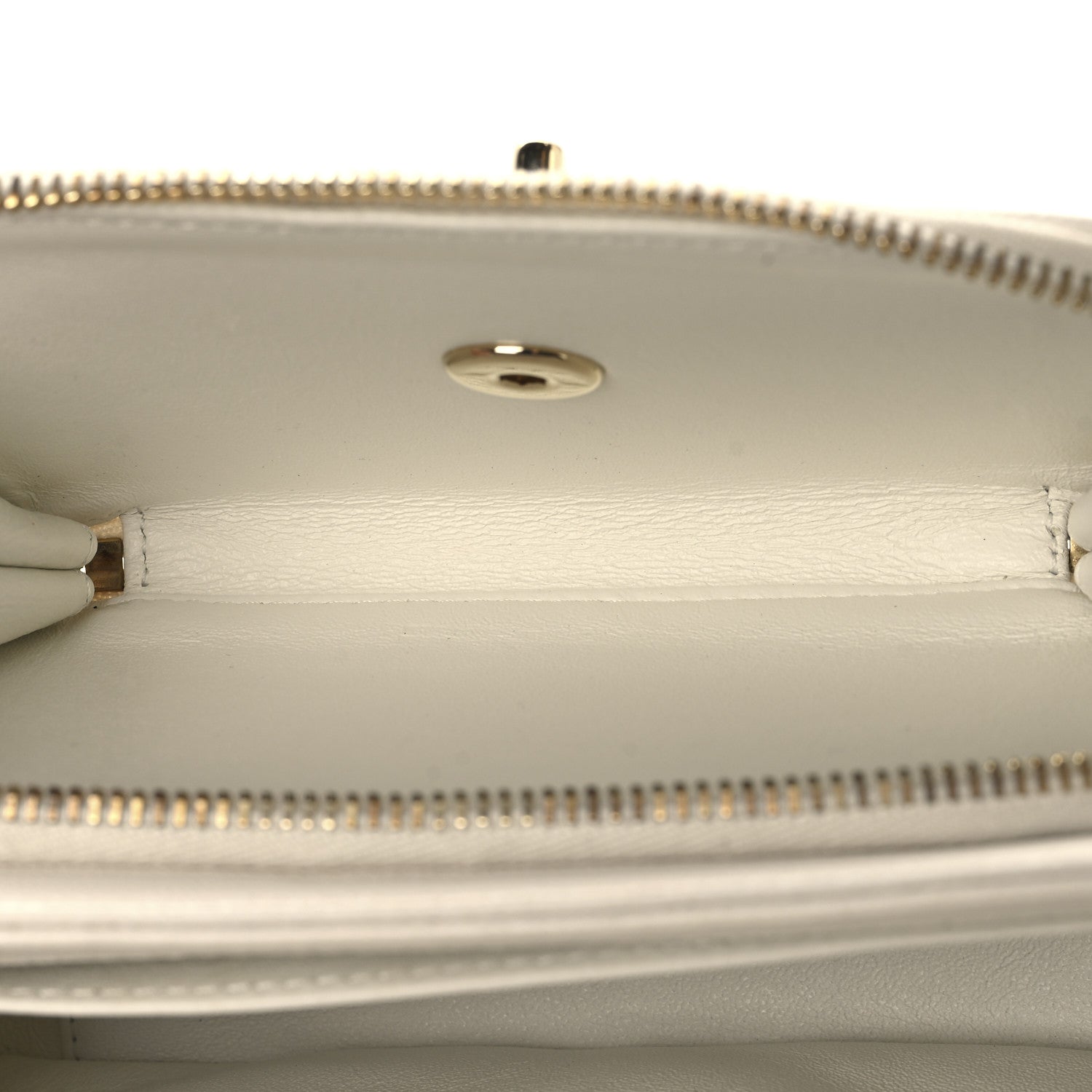 Caviar Quilted Small Business Affinity Flap White