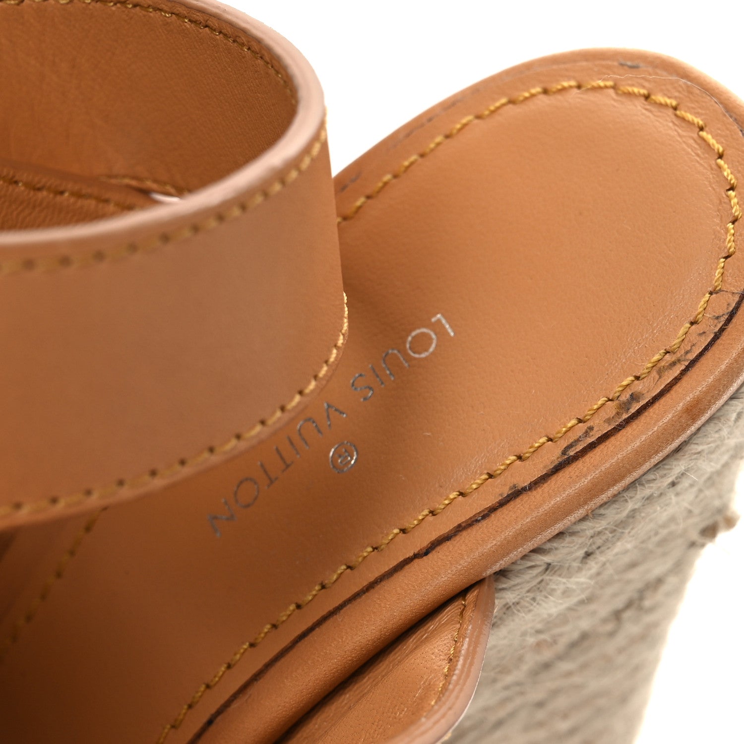 Damier Azur Starboard Wedges 35 Tan