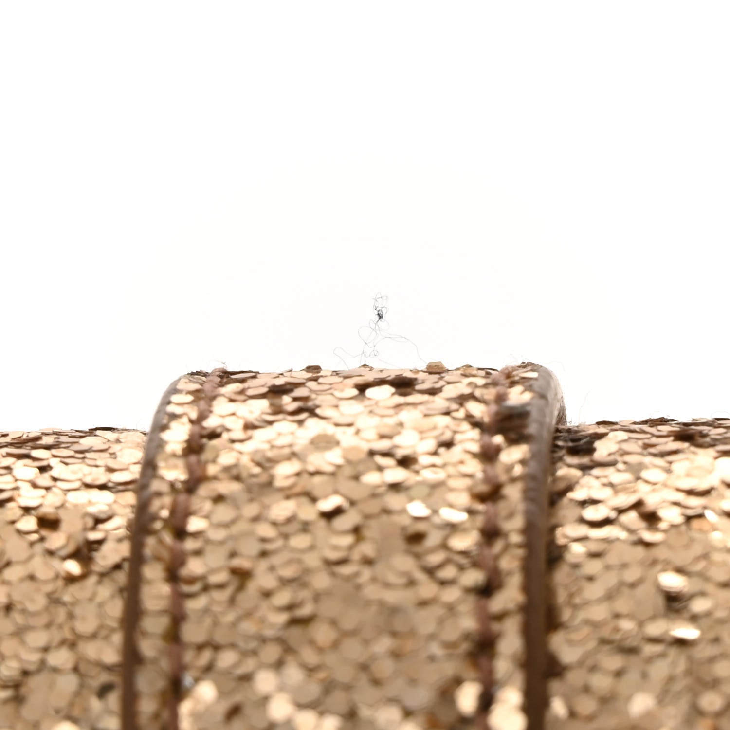 Glitter Monogram Galactica Satchel Gold