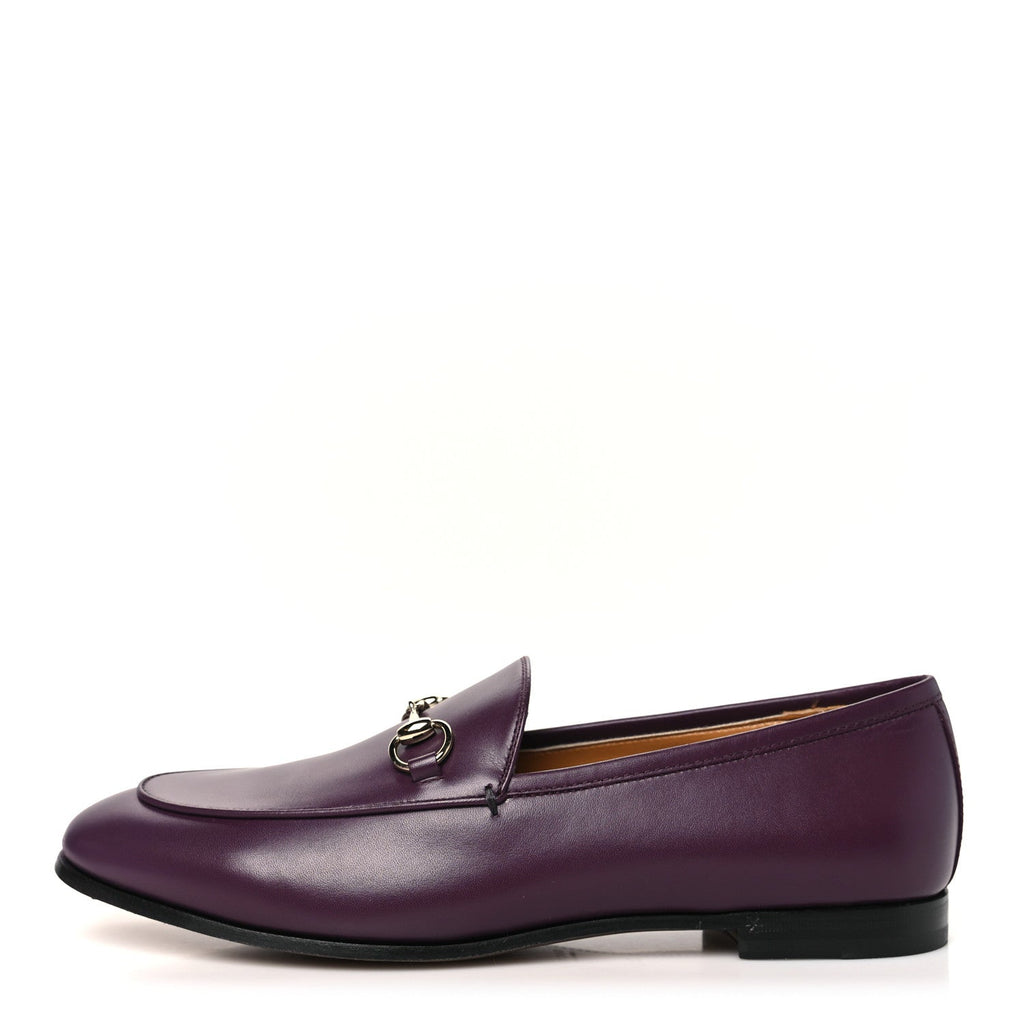 Calfskin Womens Jordaan Horsebit Loafers 38.5 Rosso Ancora