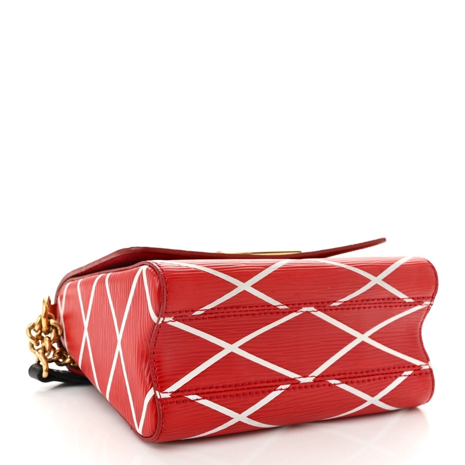 Epi Malletage Twist Shoulder Bag PM Rouge