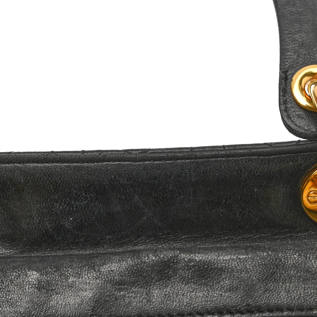 Lambskin Cannage Large Lady Dior Black