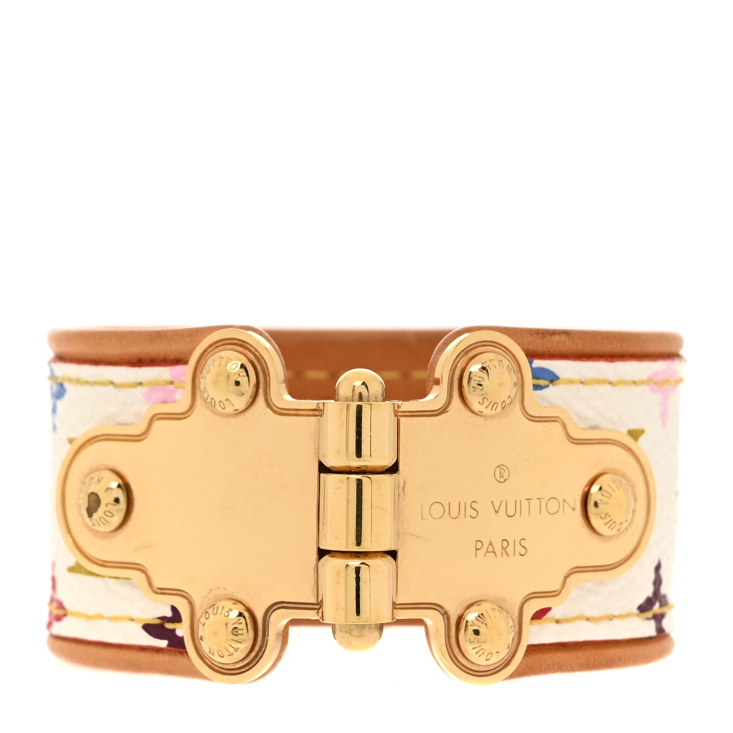 Monogram Multicolor Save It Bracelet 17 White