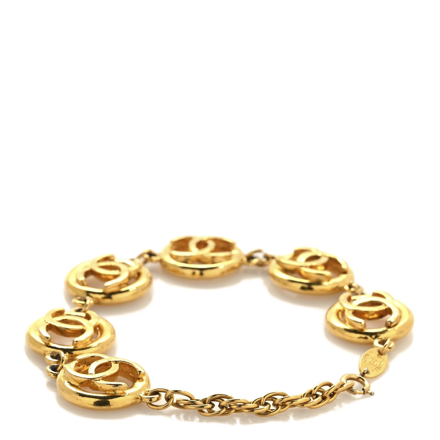 CC Medallion Bracelet Gold