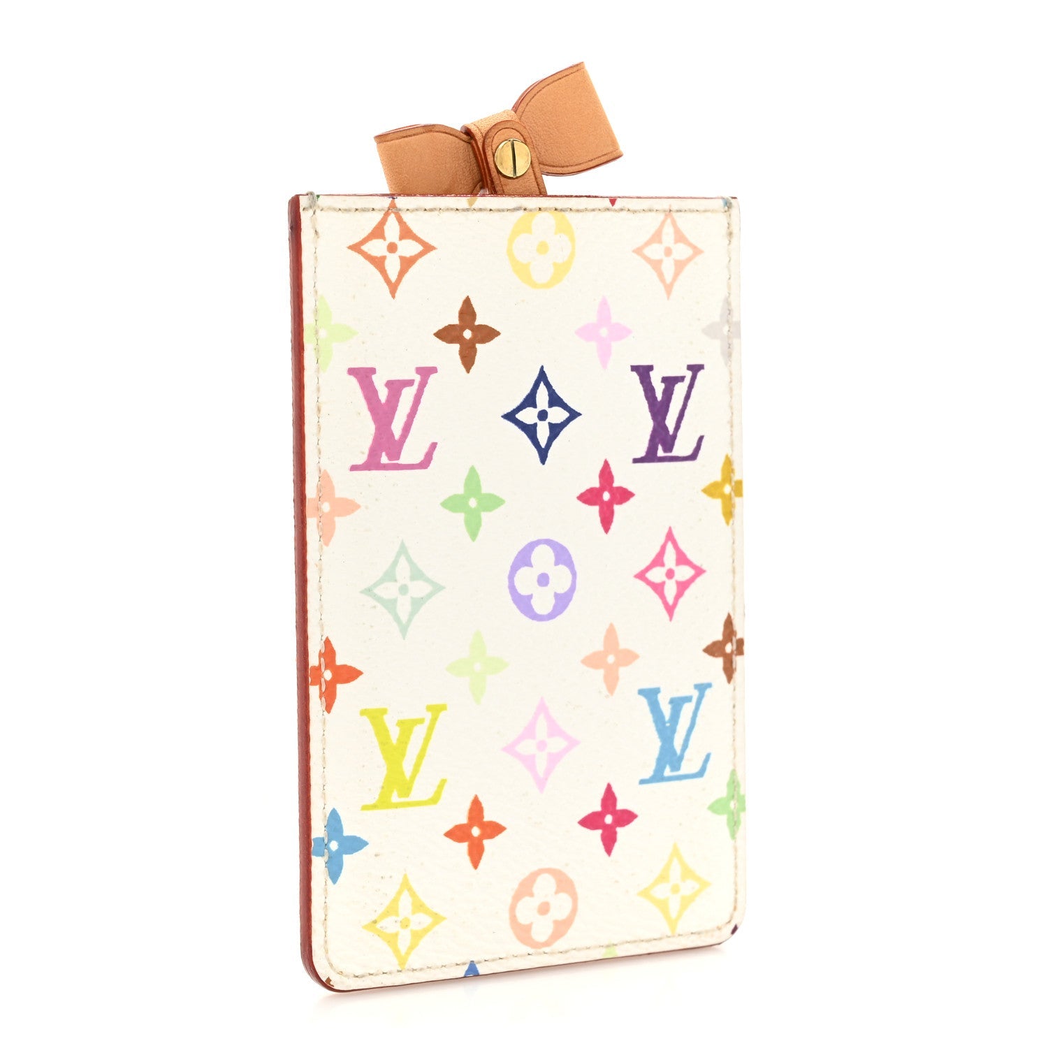 Monogram Multicolor Mirror and Case Pouch White