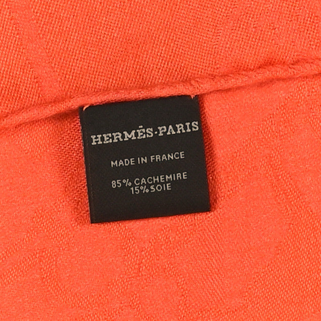 Cashmere Silk New Libris Stole Orange Exotique
