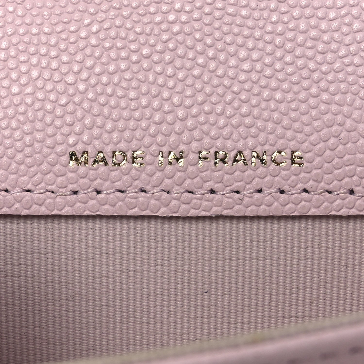 Caviar Quilted Flap Card Holder Wallet Light Pink