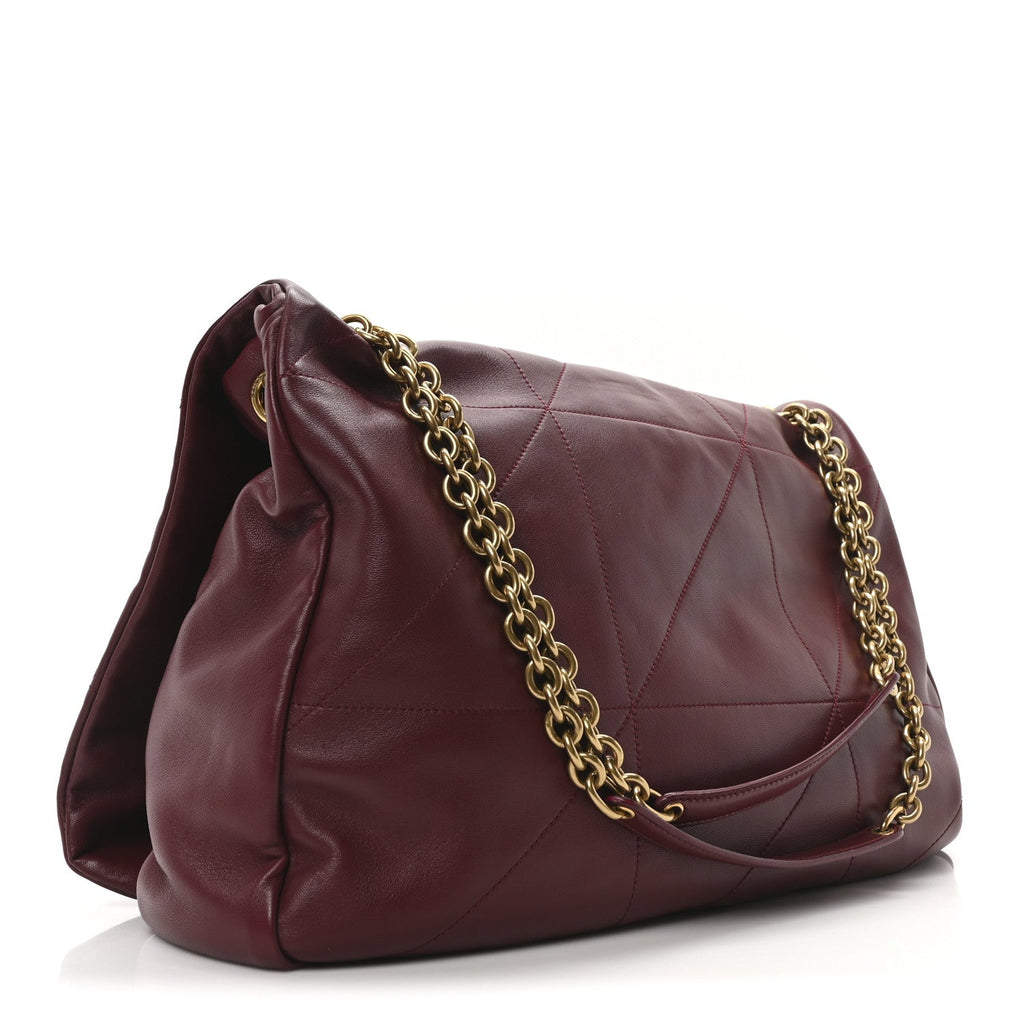 Lambskin Matelasse Monogram Maxi Jamie 4.3 New Dark Bordeaux