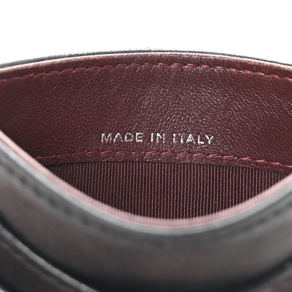 Lambskin Quilted Card Holder Black