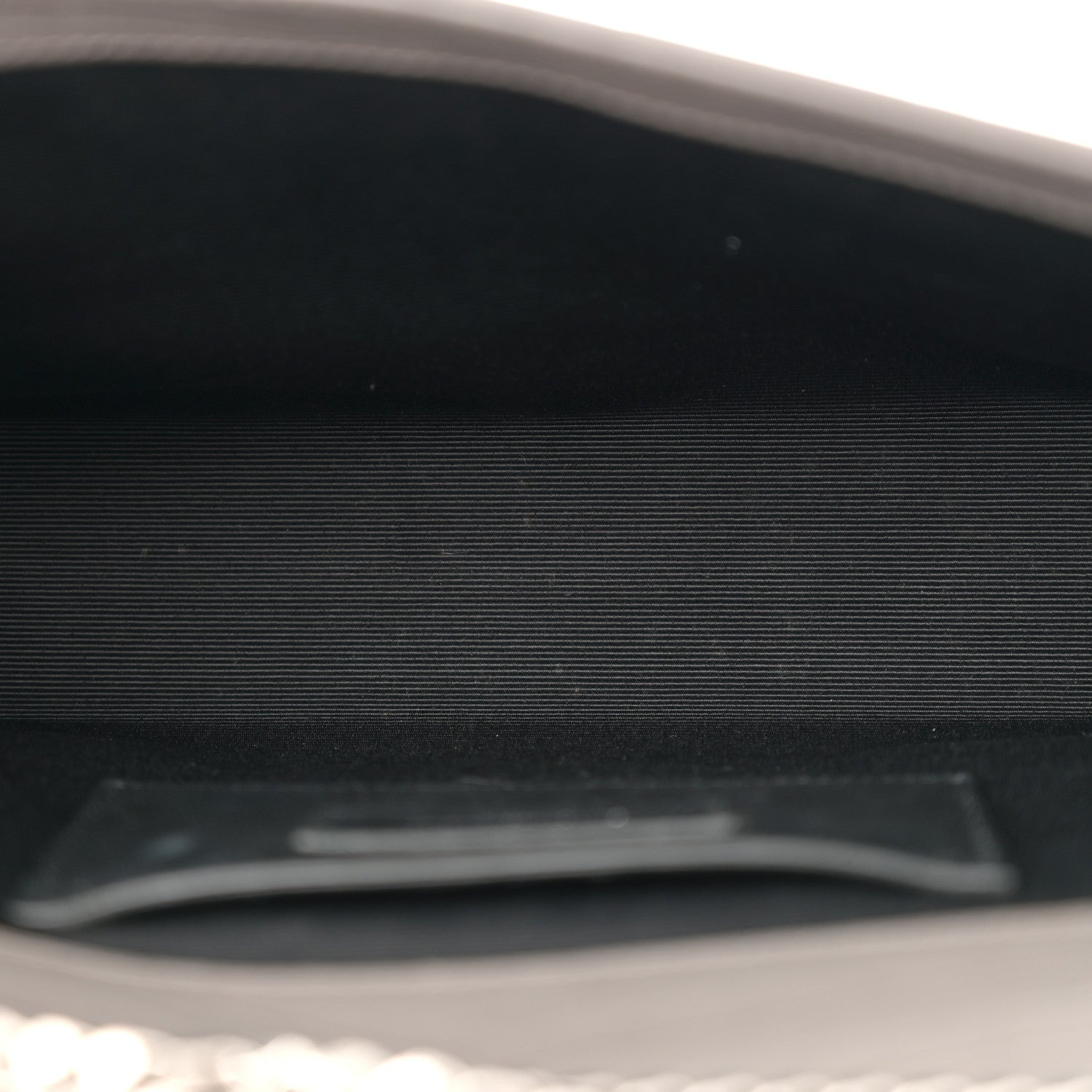 Calfskin Crocodile Embossed Medium Classic Monogram Kate Tassel Satchel Fog