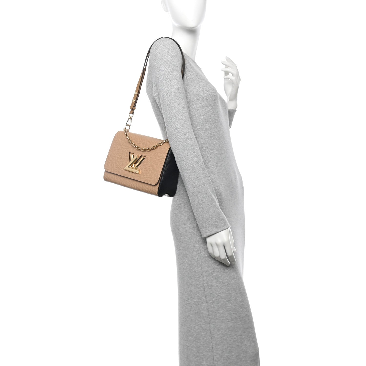 Epi Twist Shoulder Bag MM Camel