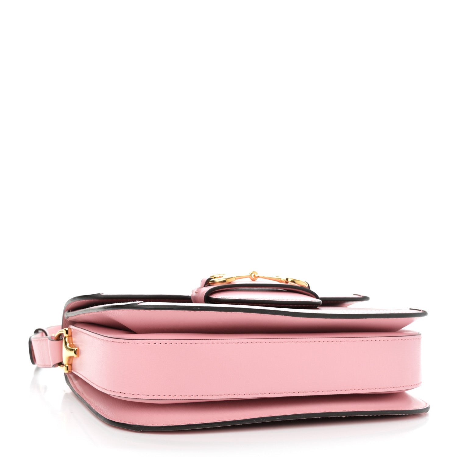 Azalea Calfskin Horsebit 1955 Shoulder Bag New Cherry Red Wild Rose