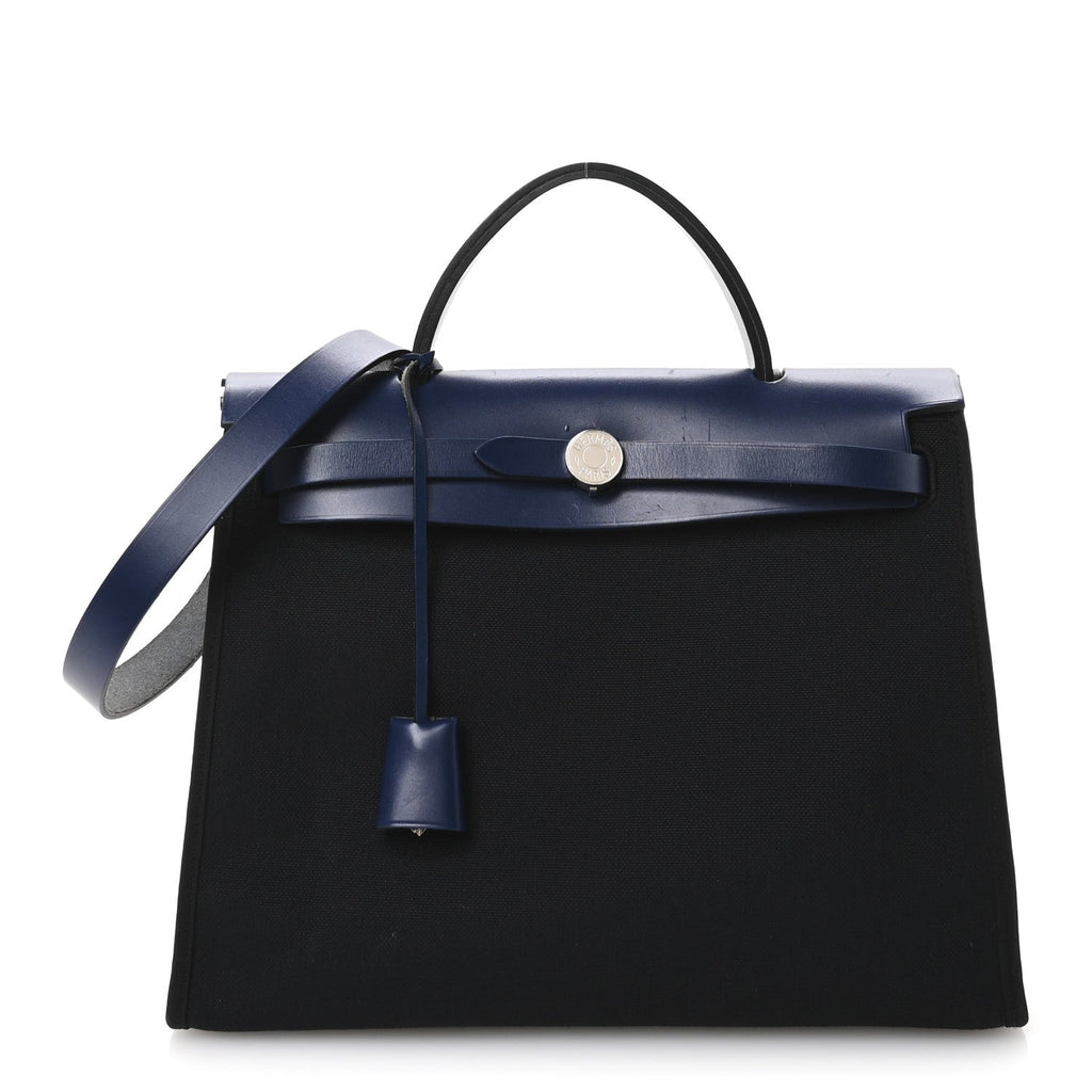 Military Toile Vache Hunter Herbag Zip 31 PM Bleu Marine Bleu Saphir