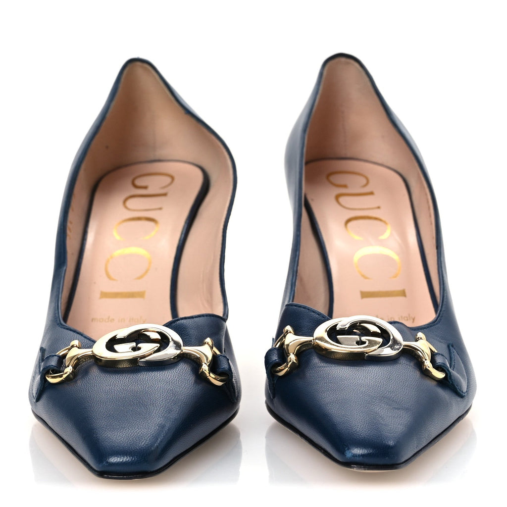 Malaga Kid Zumi 75mm Pumps 38.5 Blue