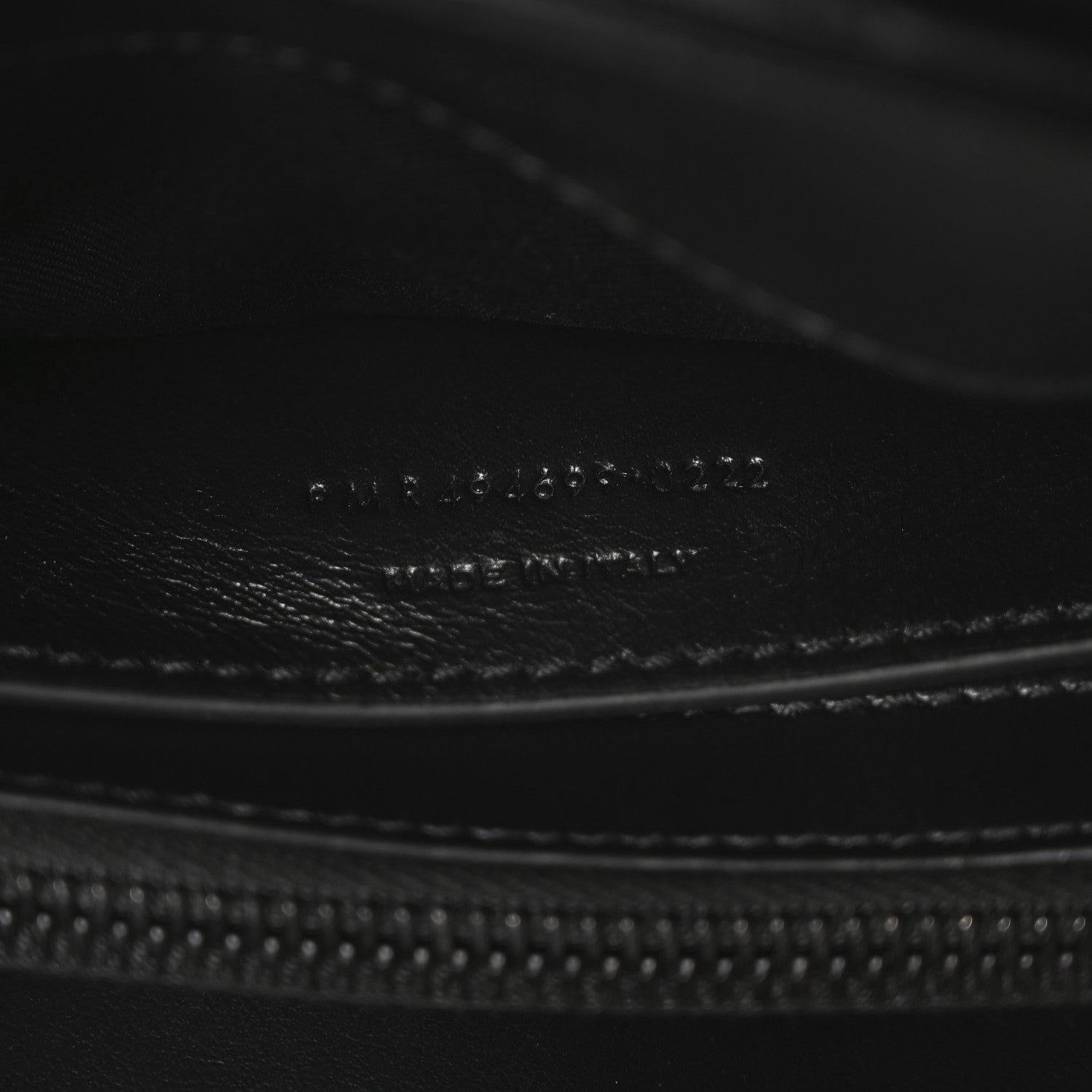 Calfskin Y Quilted Monogram Monochrome Small Loulou Chain Satchel Black