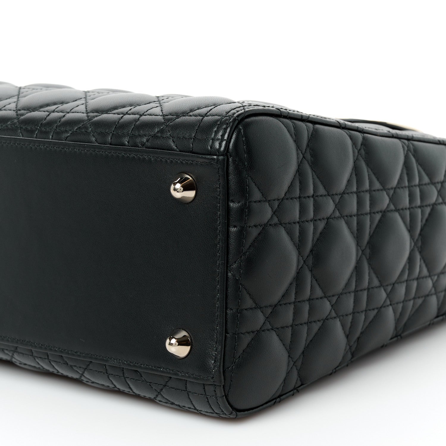 Lambskin Cannage Large Lady Dior Black