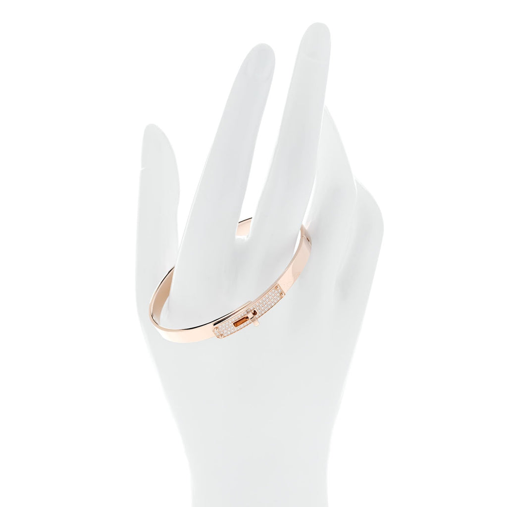 18K Rose Gold Diamond PM Kelly Pave Bracelet SH