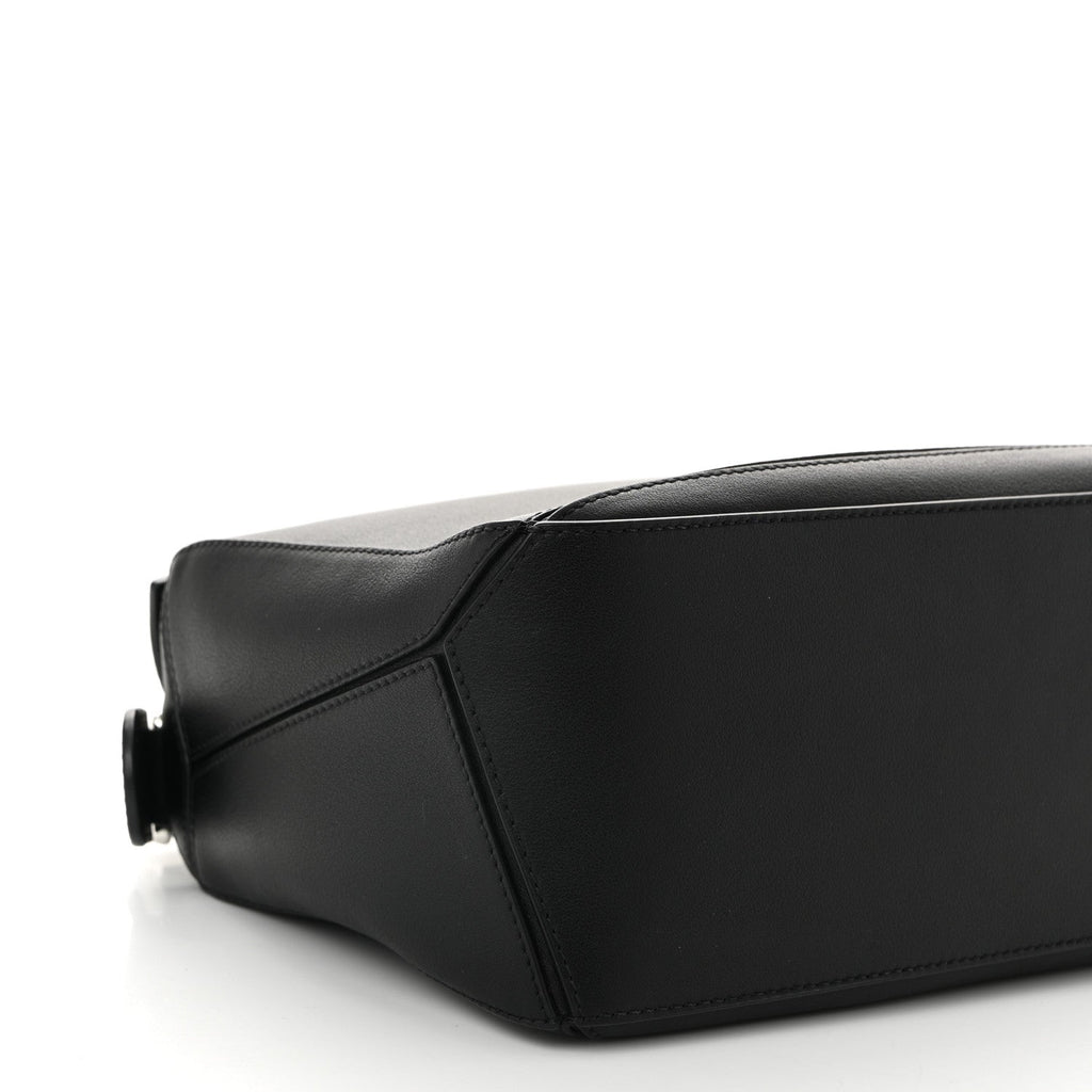 Calfskin Small Puzzle Bag Black