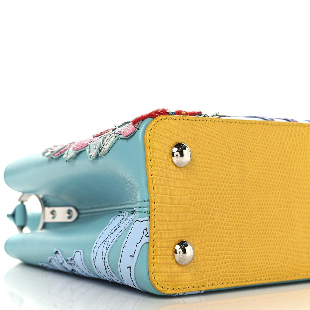 Calfskin Lizard Artycapucines Tschabalala Self PM Multicolor