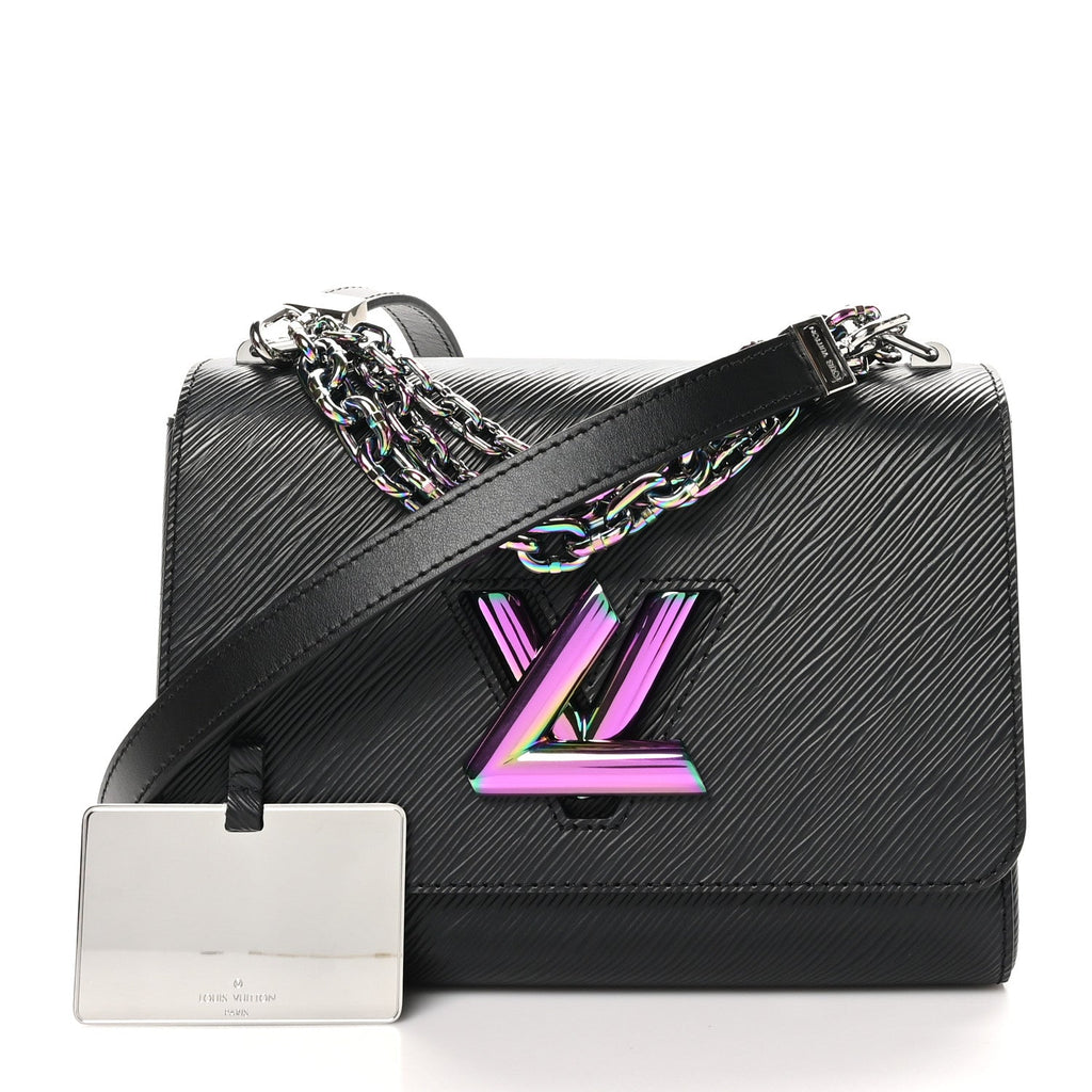 Epi Twist Triple Chain Shoulder Bag MM Black