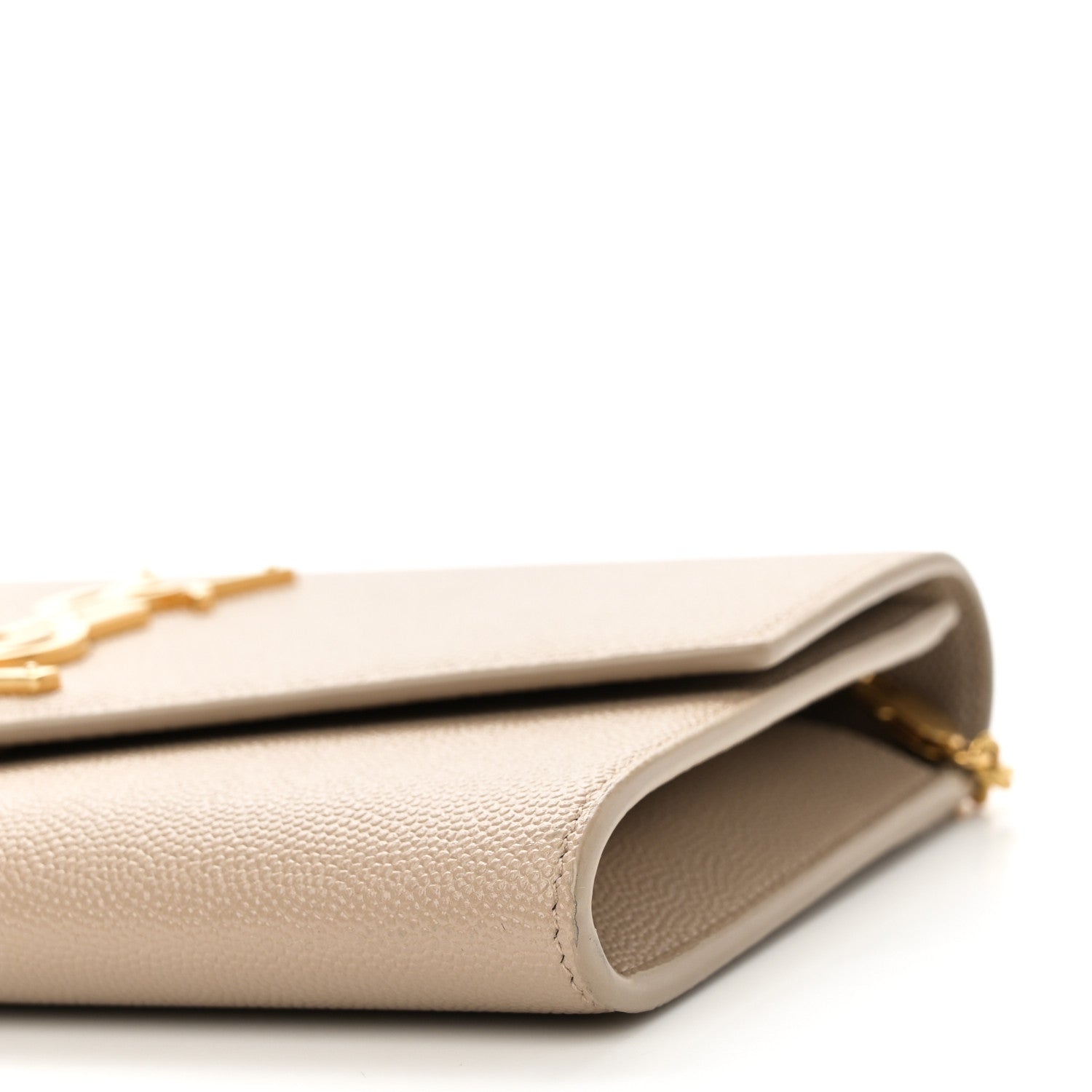 Grain De Poudre Monogram Uptown Chain Wallet Taupe